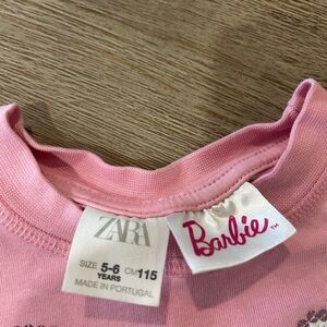 Zara Barbie kids sequin crop top